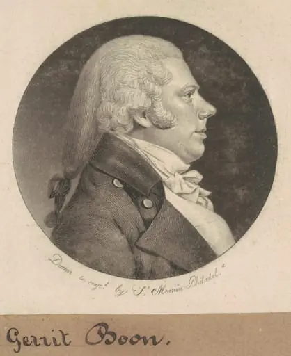Gerrit Boon, by Charles Balthazar Julien Févret de Saint-Mémin