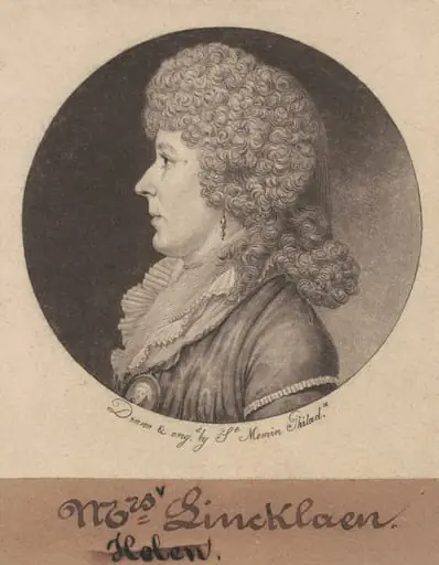 Helen Ledyard Lincklaen, by Charles Balthazar Julien Févret de Saint-Mémin