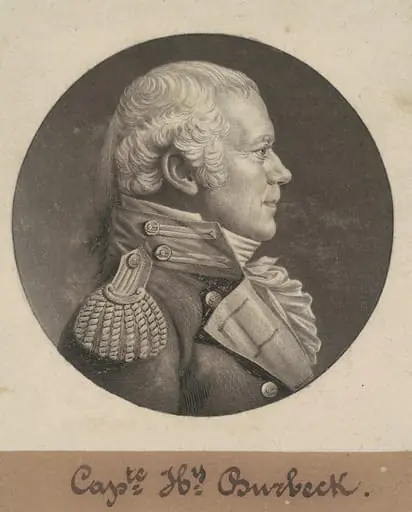 Henry Burbeck, by Charles Balthazar Julien Févret de Saint-Mémin