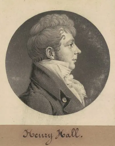 Henry Hall, by Charles Balthazar Julien Févret de Saint-Mémin