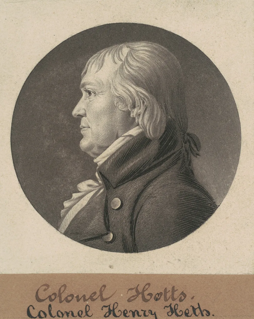 Henry Heth, by Charles Balthazar Julien Févret de Saint-Mémin, ink, 1805