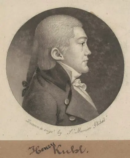 Henry Kuhl, by Charles Balthazar Julien Févret de Saint-Mémin