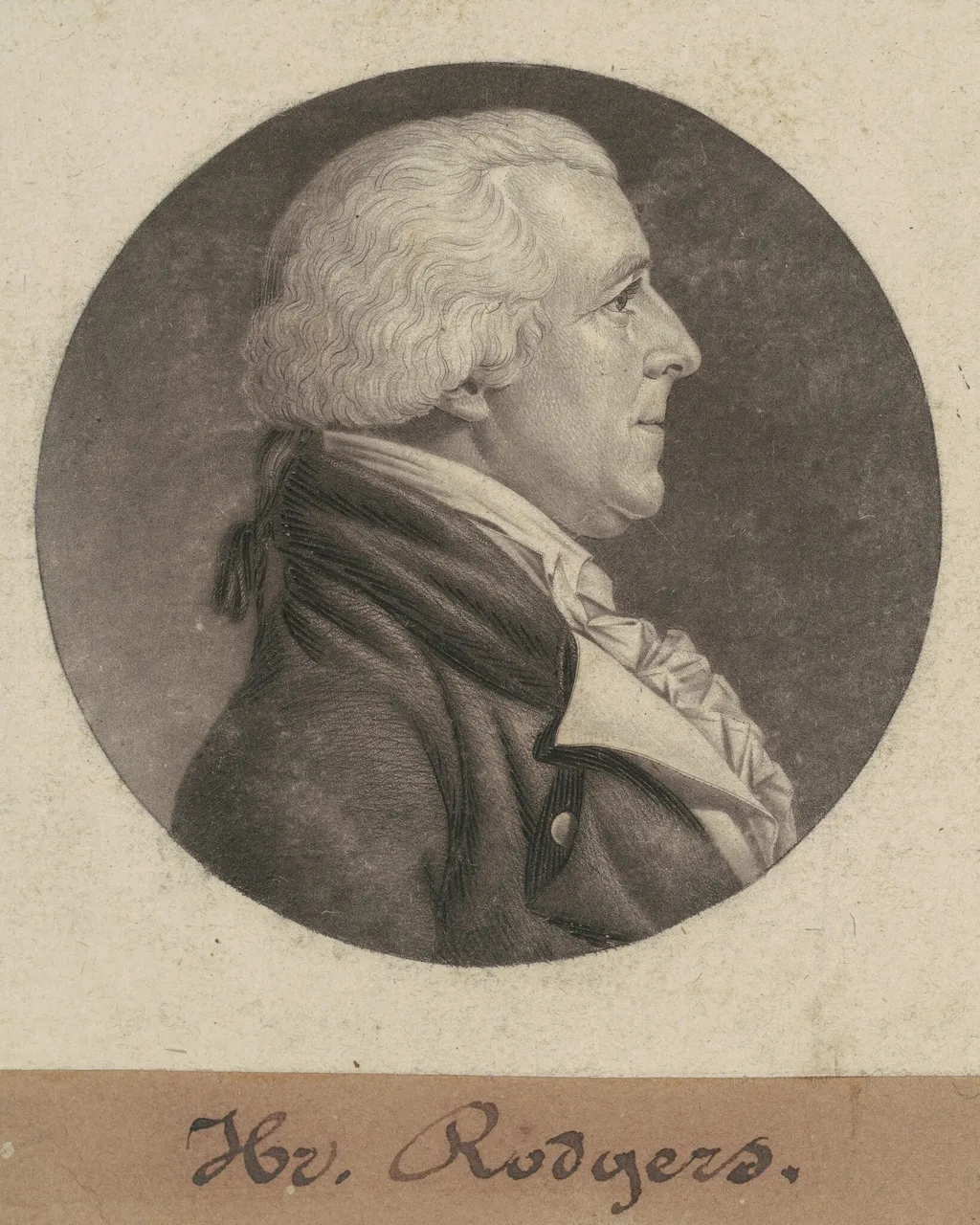 Henry Rogers, by Charles Balthazar Julien Févret de Saint-Mémin, ink, 1806