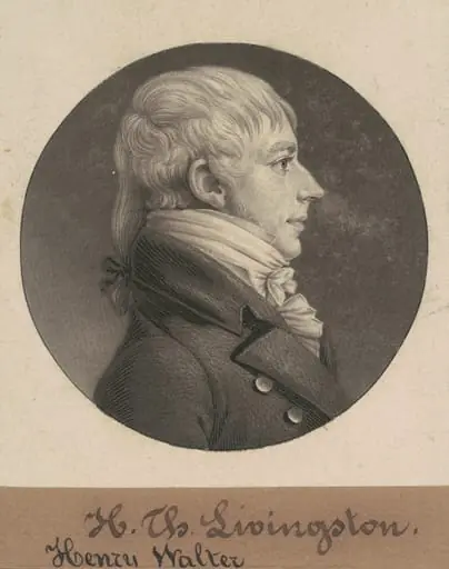 Henry Walter Livingston, by Charles Balthazar Julien Févret de Saint-Mémin