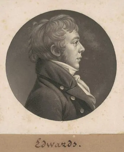 Horace Hampton Edwards, by Charles Balthazar Julien Févret de Saint-Mémin