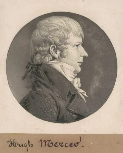 Hugh Tenant Weedon Mercer, by Charles Balthazar Julien Févret de Saint-Mémin