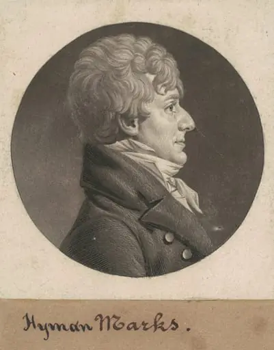 Hyman Marks, by Charles Balthazar Julien Févret de Saint-Mémin