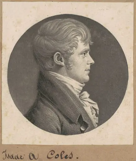 Isaac A. Coles, by Charles Balthazar Julien Févret de Saint-Mémin