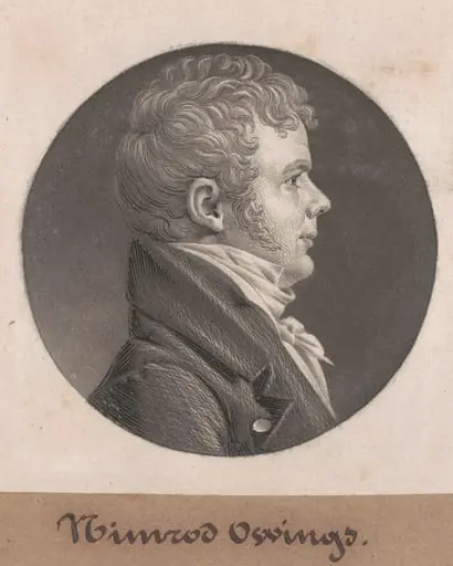 Isaac Van Bibber, by Charles Balthazar Julien Févret de Saint-Mémin