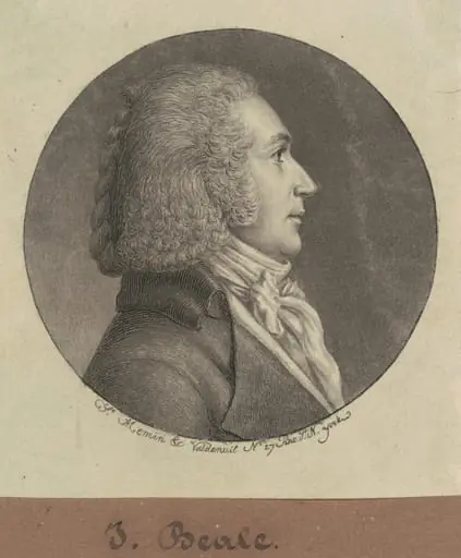 J. Beale, by Charles Balthazar Julien Févret de Saint-Mémin