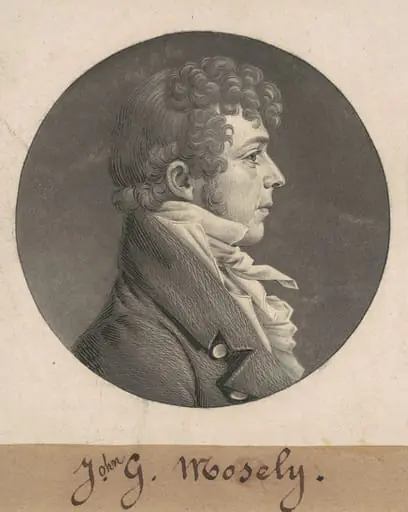 J. G. Mosely, by Charles Balthazar Julien Févret de Saint-Mémin