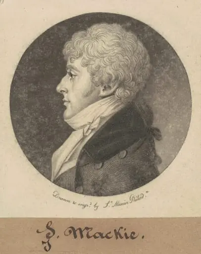 J. McKie, by Charles Balthazar Julien Févret de Saint-Mémin