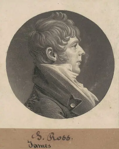 J. Ross, by Charles Balthazar Julien Févret de Saint-Mémin