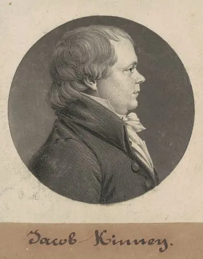 Jacob Kinney, by Charles Balthazar Julien Févret de Saint-Mémin