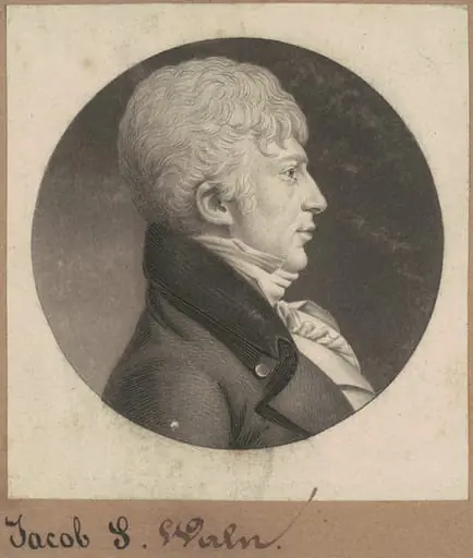 Jacob S. Waln, by Charles Balthazar Julien Févret de Saint-Mémin