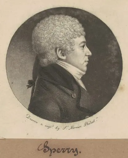 Jacob Sperry, by Charles Balthazar Julien Févret de Saint-Mémin
