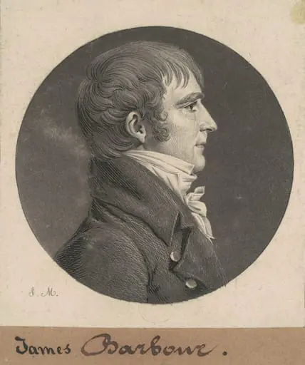 James Barbour, by Charles Balthazar Julien Févret de Saint-Mémin