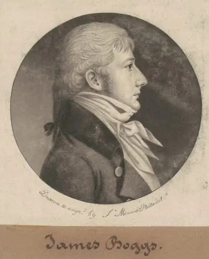 James Boggs, by Charles Balthazar Julien Févret de Saint-Mémin