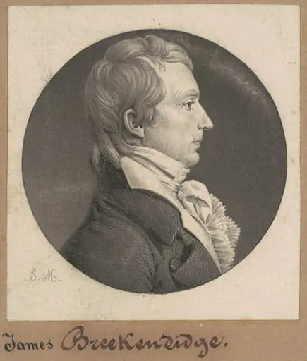 James Breckinridge, by Charles Balthazar Julien Févret de Saint-Mémin