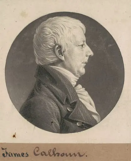 James Calhoun, by Charles Balthazar Julien Févret de Saint-Mémin