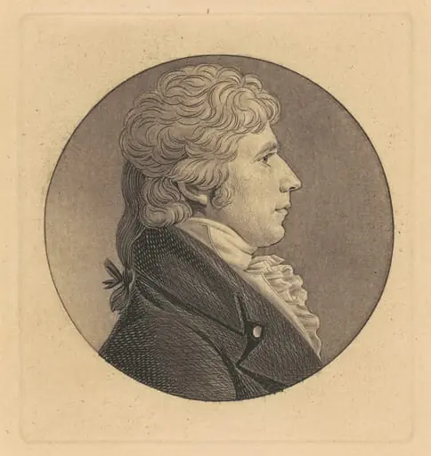 James Campbell, by Charles Balthazar Julien Févret de Saint-Mémin