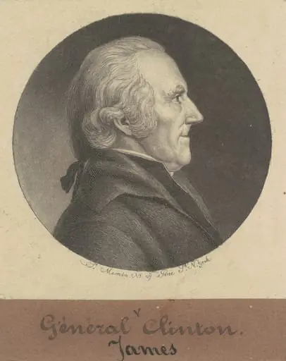 James Clinton, by Charles Balthazar Julien Févret de Saint-Mémin