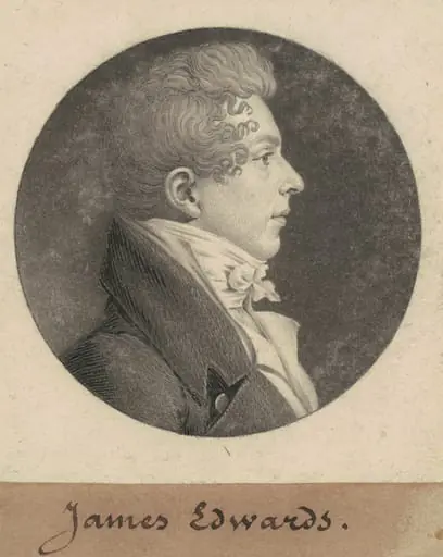 James Edwards, by Charles Balthazar Julien Févret de Saint-Mémin