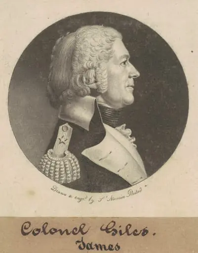 James Giles, by Charles Balthazar Julien Févret de Saint-Mémin