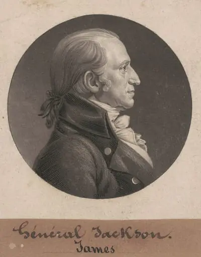 James Jackson, by Charles Balthazar Julien Févret de Saint-Mémin