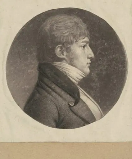 James Latimer Cuthbert, by Charles Balthazar Julien Févret de Saint-Mémin