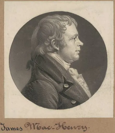 James McHenry, by Charles Balthazar Julien Févret de Saint-Mémin