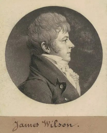 James Wilson, by Charles Balthazar Julien Févret de Saint-Mémin