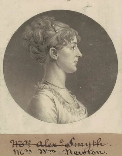 Jane Barr Stuart Newton, by Charles Balthazar Julien Févret de Saint-Mémin