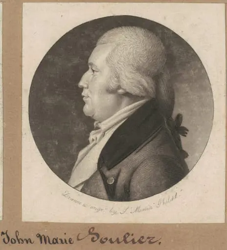 Jean Marie Soulier, by Charles Balthazar Julien Févret de Saint-Mémin