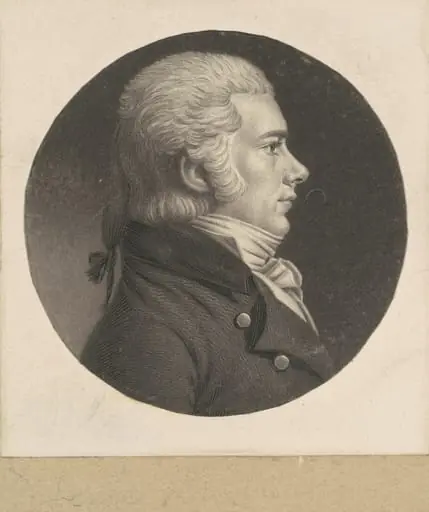 Jesse Barker, by Charles Balthazar Julien Févret de Saint-Mémin