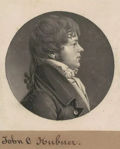 John C. Hubner, by Charles Balthazar Julien Févret de Saint-Mémin
