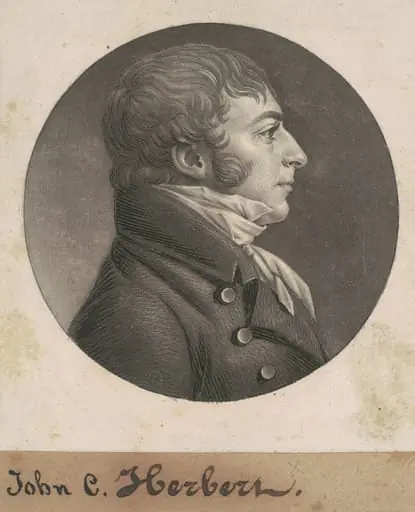 John Carlyle Herbert, by Charles Balthazar Julien Févret de Saint-Mémin