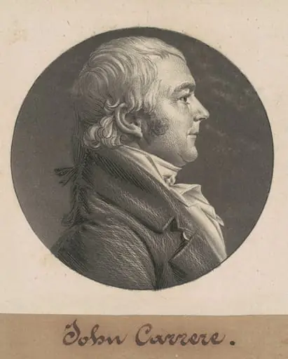 John Carrere, by Charles Balthazar Julien Févret de Saint-Mémin