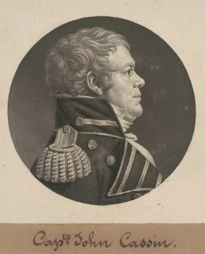 John Cassin, by Charles Balthazar Julien Févret de Saint-Mémin