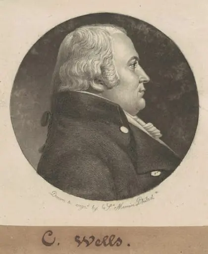 John Craig Wells, by Charles Balthazar Julien Févret de Saint-Mémin