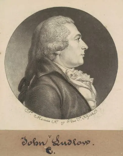 John Crooke Ludlow, by Charles Balthazar Julien Févret de Saint-Mémin