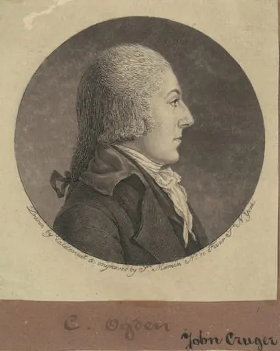 John Cruger, by Charles Balthazar Julien Févret de Saint-Mémin