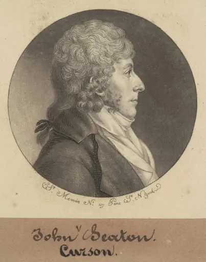 John Curzon Seton, by Charles Balthazar Julien Févret de Saint-Mémin