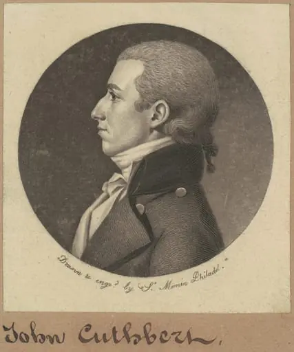 John Cuthbert, by Charles Balthazar Julien Févret de Saint-Mémin