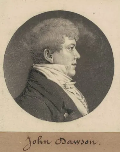 John Dawson, by Charles Balthazar Julien Févret de Saint-Mémin