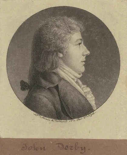 John Derby, by Charles Balthazar Julien Févret de Saint-Mémin