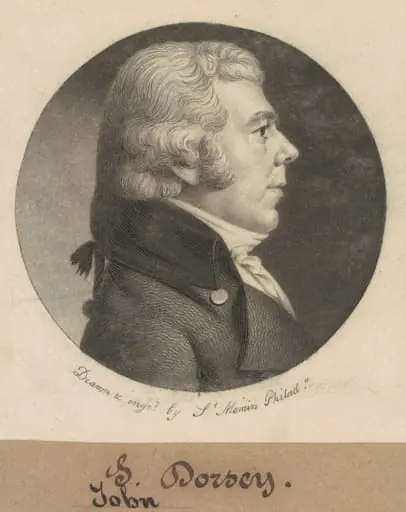 John Dorsey, by Charles Balthazar Julien Févret de Saint-Mémin