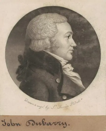 John Dubarry, by Charles Balthazar Julien Févret de Saint-Mémin