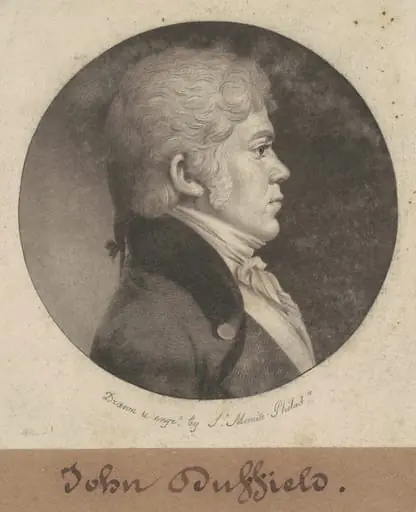 John Duffield, by Charles Balthazar Julien Févret de Saint-Mémin