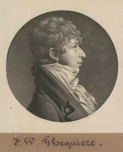 John Francis William Ghequiere, by Charles Balthazar Julien Févret de Saint-Mémin